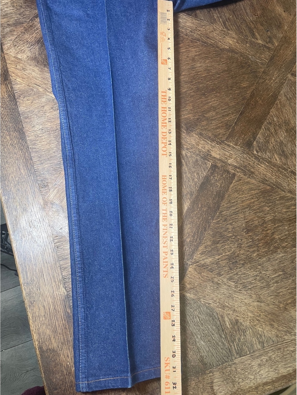 Wrangler original fit 13mwz cotton blue jean pants size 38x32 EUC - Picture 4 of 8